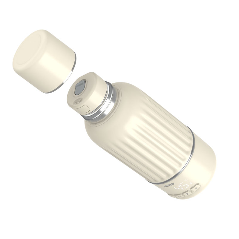 NENO Ohrievač mlieka, vody a nápojov Nevio bezdrôtový s funkciou preplachu, 500 ml, 35–55 °C, USB-C