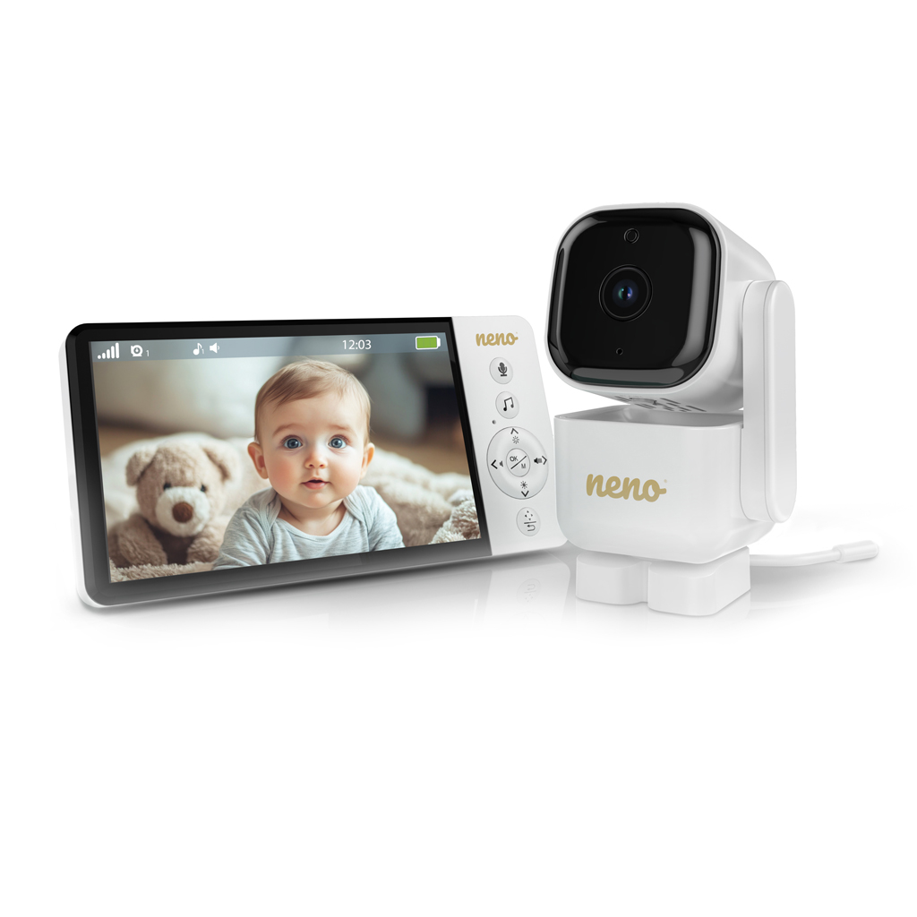 NENO Video pestúnka Ciao, bezdrôtový 5 monitor, otočná kamera, batéria 5000 mAh a VOX režim