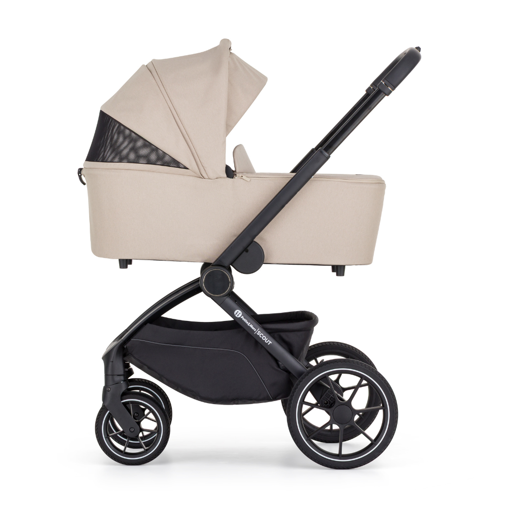 PETITE&amp;MARS Kočík kombinovaný SCOUT 3v1 Cappuccino Cream s Core Pro i-Size 