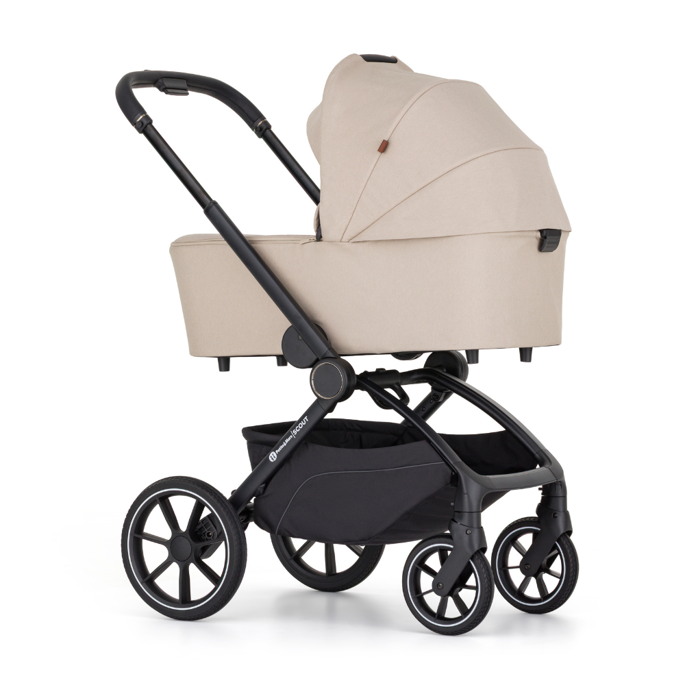 PETITE&amp;MARS Kočík kombinovaný SCOUT 3v1 Cappuccino Cream s Core Pro i-Size 