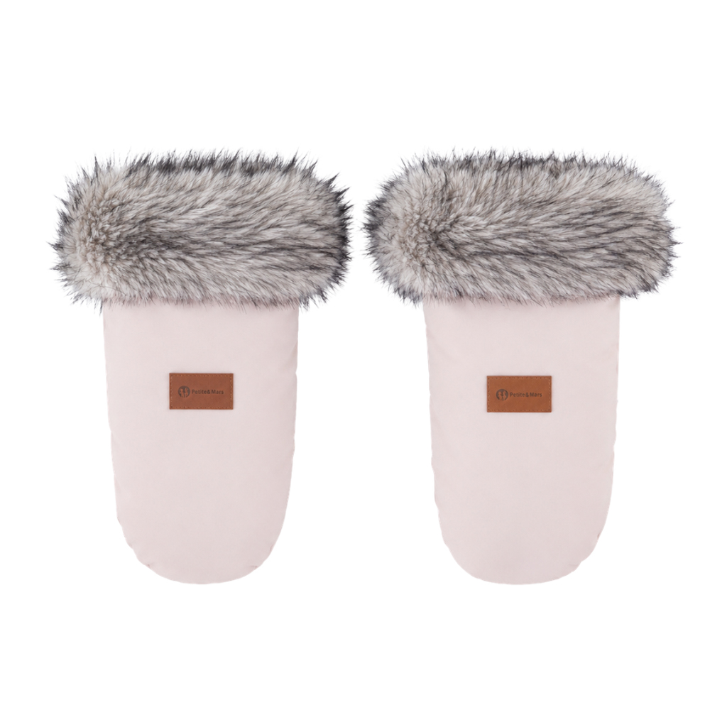 PETITE&amp;MARS Set zimný fusak Arctic 4v1 + rukavice na kočík Fjora Rose Petal