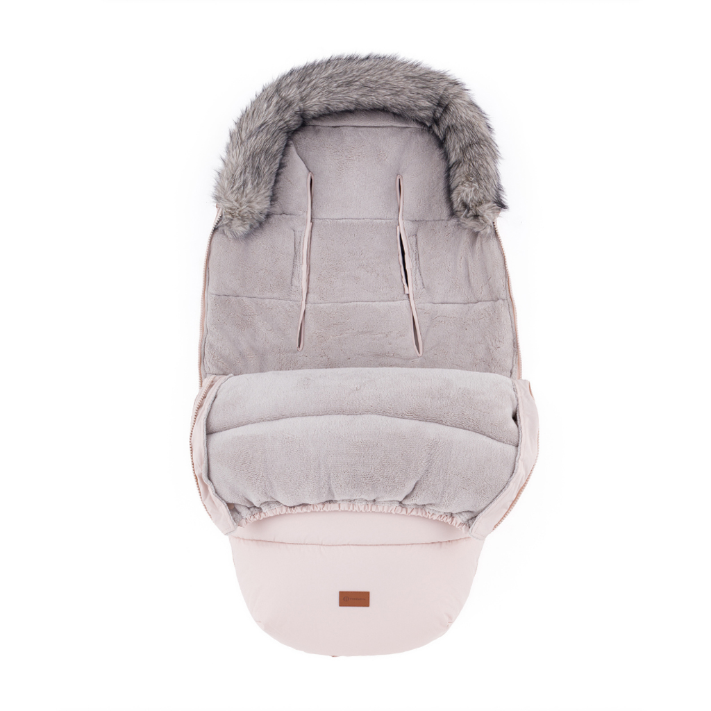 PETITE&amp;MARS Set zimný fusak Comfy 4v1 + rukavice na kočík Fjora Rose Petal