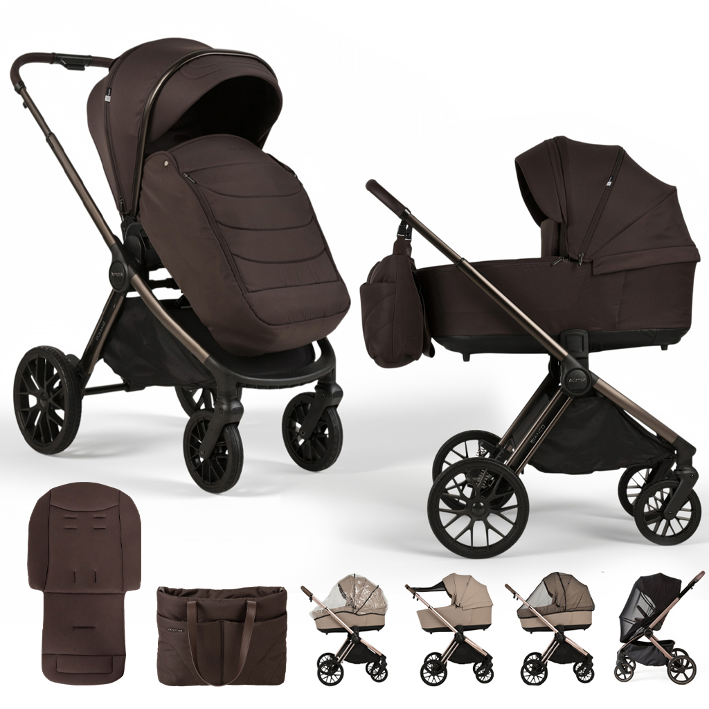 ADAMEX Kočík kombinovaný Bianco 13 New Chocolate Brown