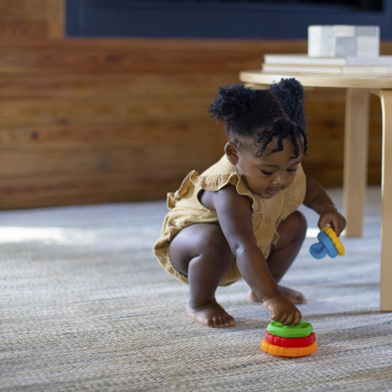 BABY EINSTEIN Hryzačka stohovacia 2v1 Stack&amp;Teethe™ 0m+