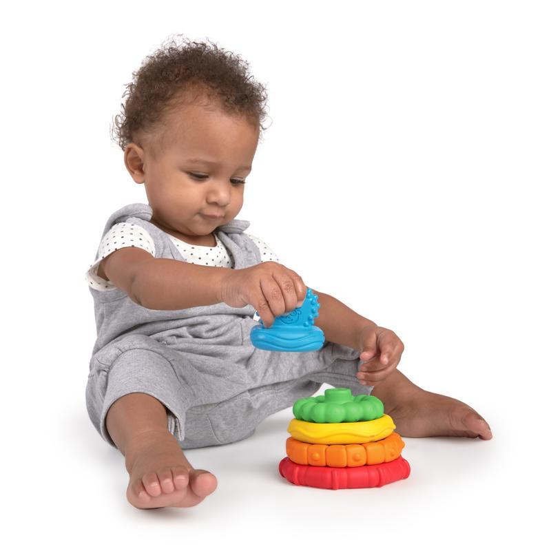 BABY EINSTEIN Hryzačka stohovacia 2v1 Stack&amp;Teethe™ 0m+