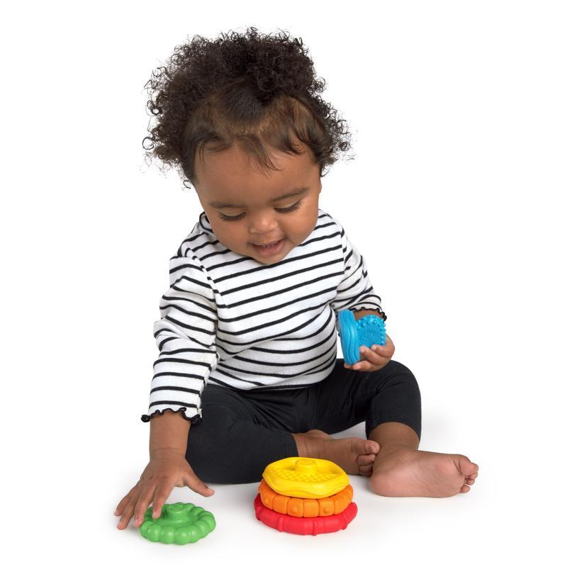 BABY EINSTEIN Hryzačka stohovacia 2v1 Stack&amp;Teethe™ 0m+