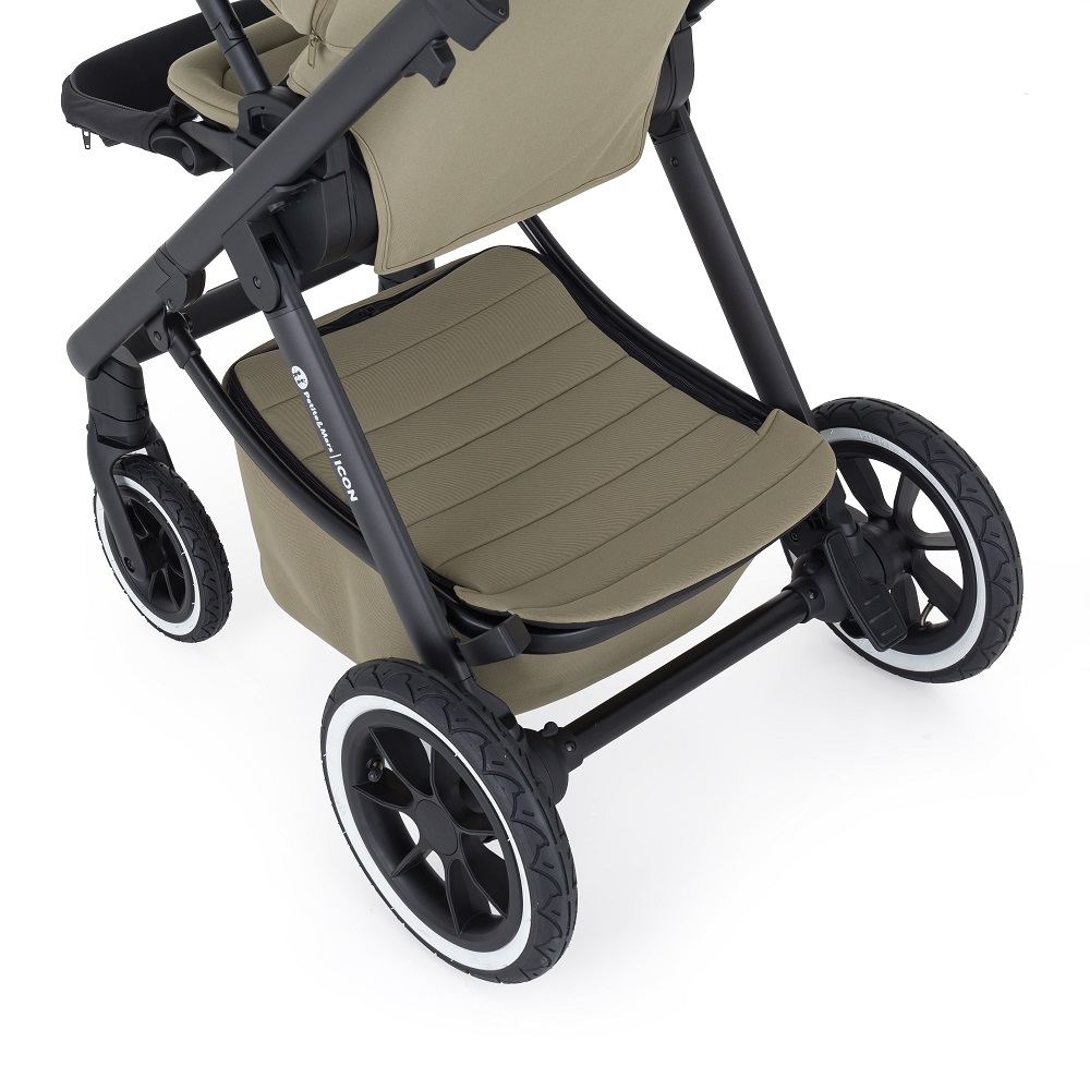 PETITE&amp;MARS Kočík kombinovaný ICON 2v1 Mossy Green LITE AIR + Core Pro i-Size Black Grey + Báza