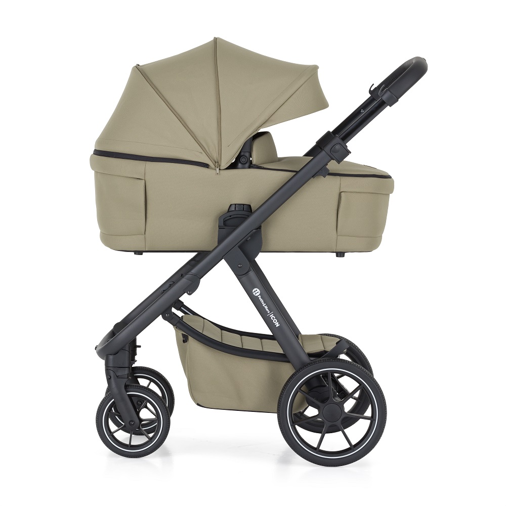 PETITE&amp;MARS Kočík kombinovaný ICON 2v1 Mossy Green LITE RWS + Core Pro i-Size Black Grey + Báza