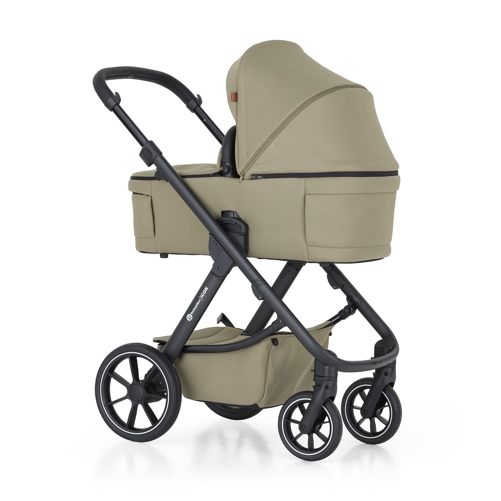 PETITE&amp;MARS Kočík kombinovaný ICON 2v1 Mossy Green XXL RWS + Core Pro i-Size Black Grey + Báza
