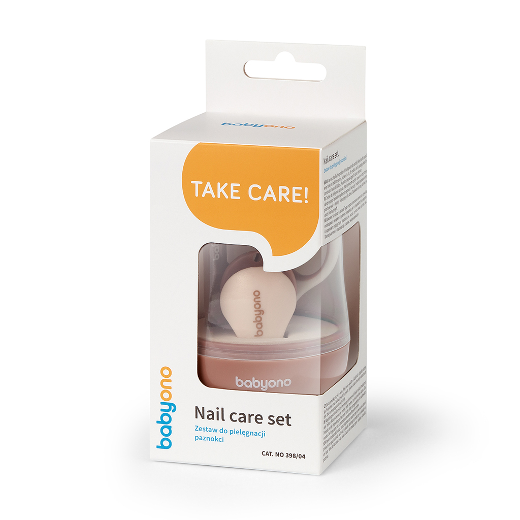 BABYONO Set na detskou manikúru Beige