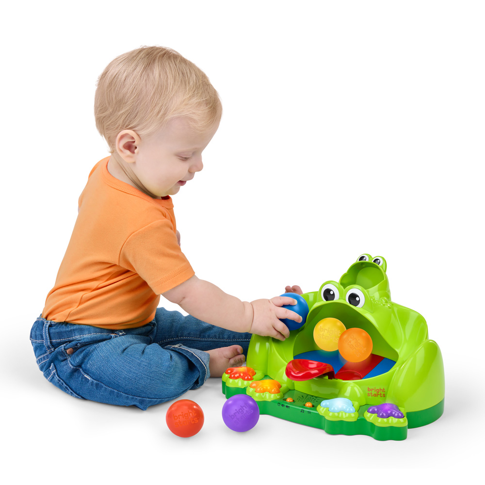 BRIGHT STARTS Hračka interaktívna Poppin' Ball Frog™  6m+