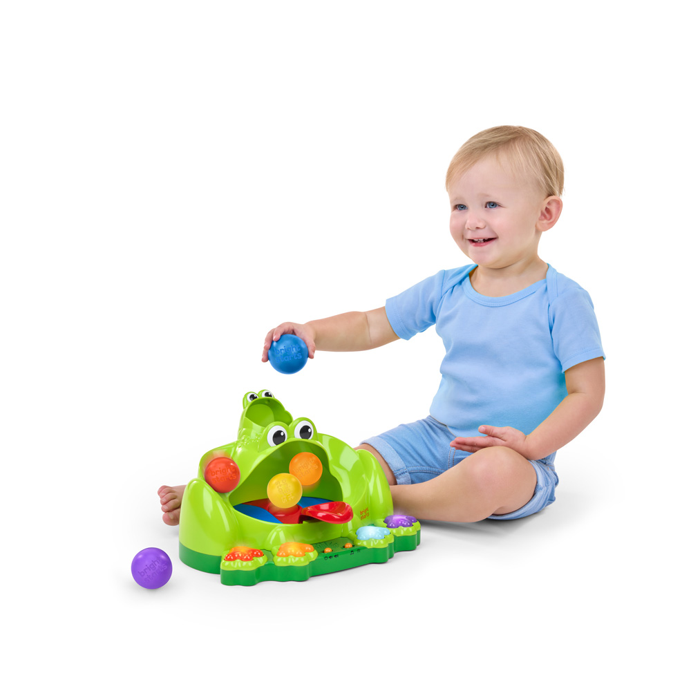 BRIGHT STARTS Hračka interaktívna Poppin' Ball Frog™  6m+
