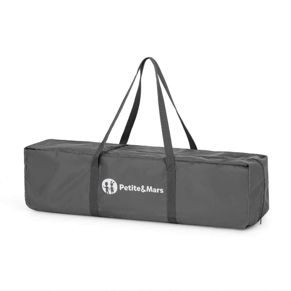 PETITE&amp;MARS Postieľka cestovná Koot Lite, Dark Grey