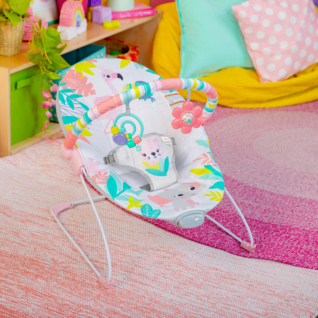 BRIGHT STARTS Lehátko vibrujúce Rainforest Vibes™ 0m+ do 9kg