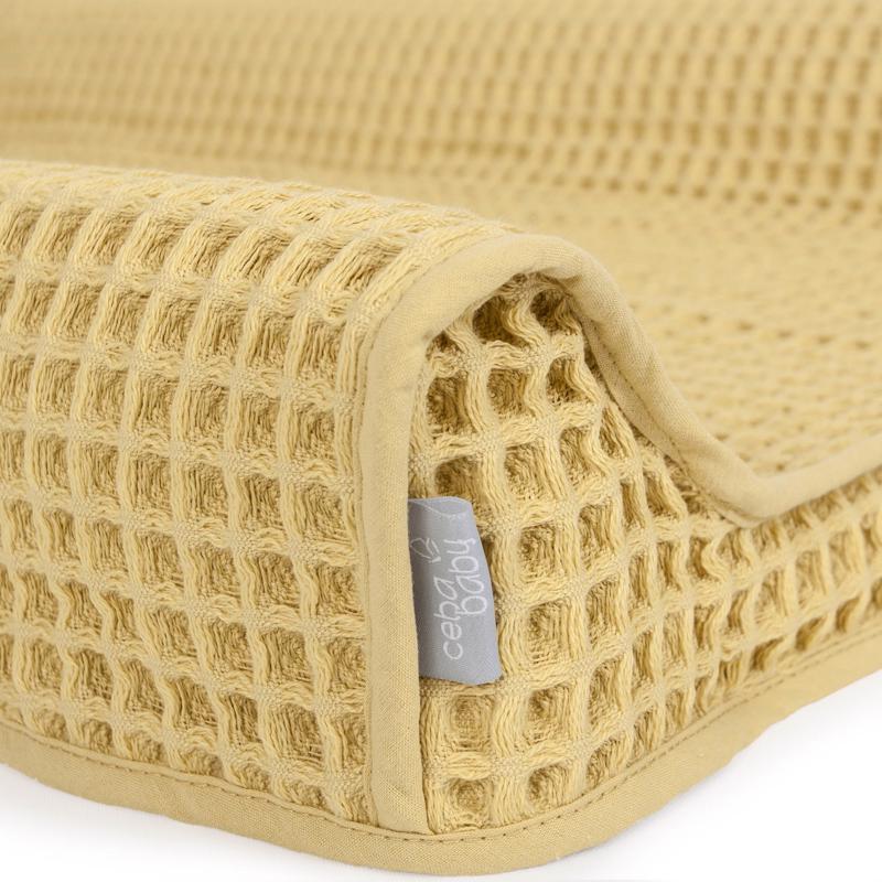 CEBA BABY Poťah na prebaľovaciu podložku Waffle Line (50x70) Cream Gold CEBA BABY
