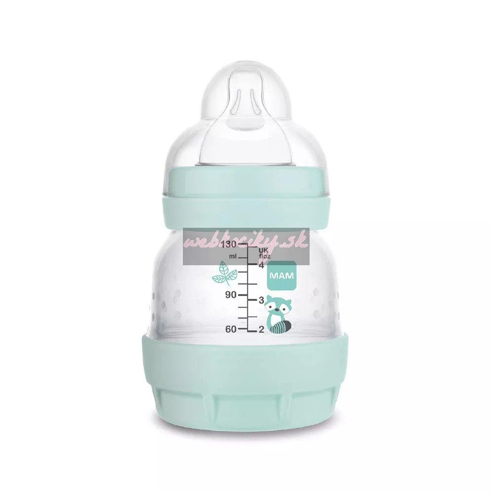 Mam Anti Colic 130ml+Start soothers Mixed colors plastová cumlíková fľaša mint