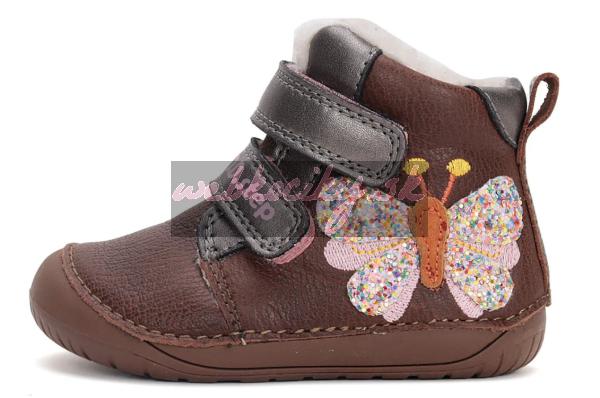 DDStep W070-42522A Chocolate zimné barefoot topánky