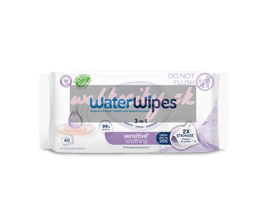 6x WATERWIPES Obrúsky vlhčené Soothing clean bez obsahu plastov 60 ks ( 360 ks )