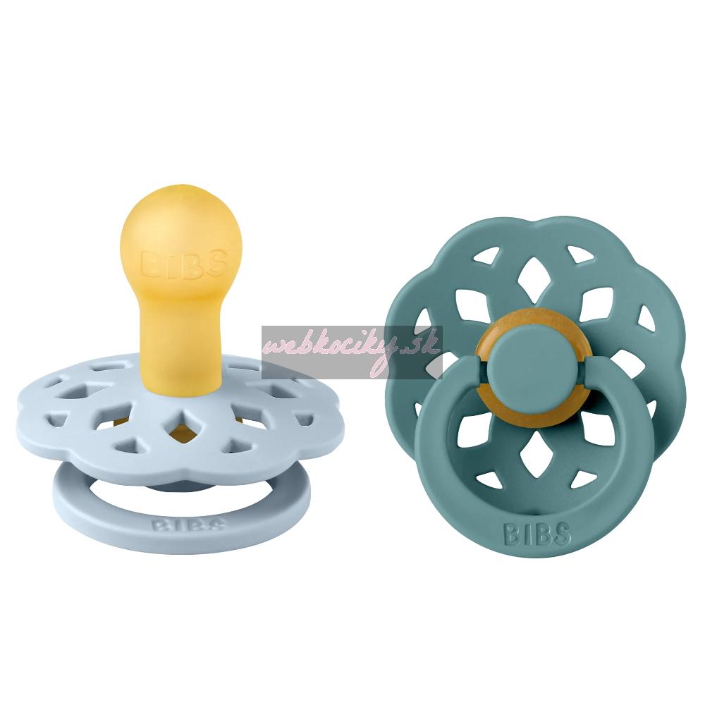 Bibs cumlíky z prírodného kaučuku Baby Blue/Island Sea 2ks 0-6 m