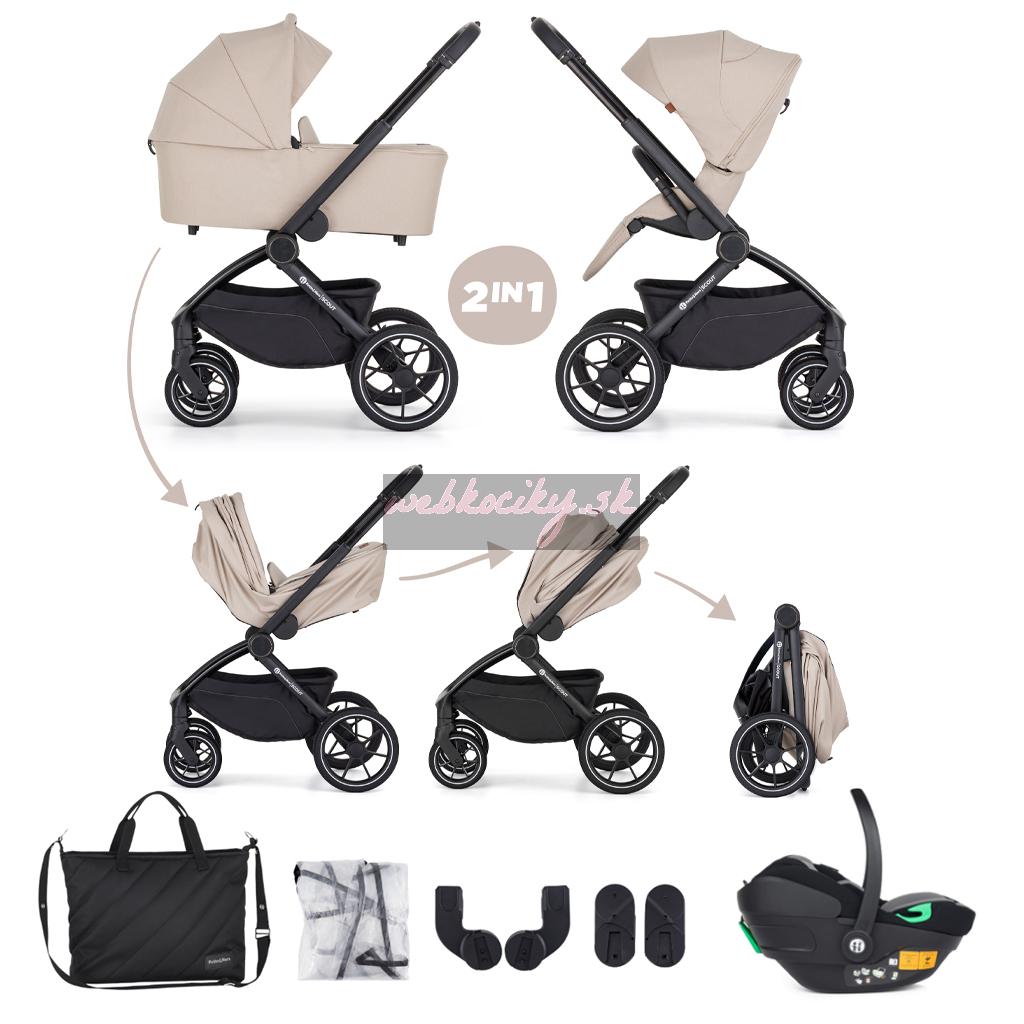 PETITE&MARS Kočík kombinovaný SCOUT 3v1 Soft Mousse s Core Pro i-Size