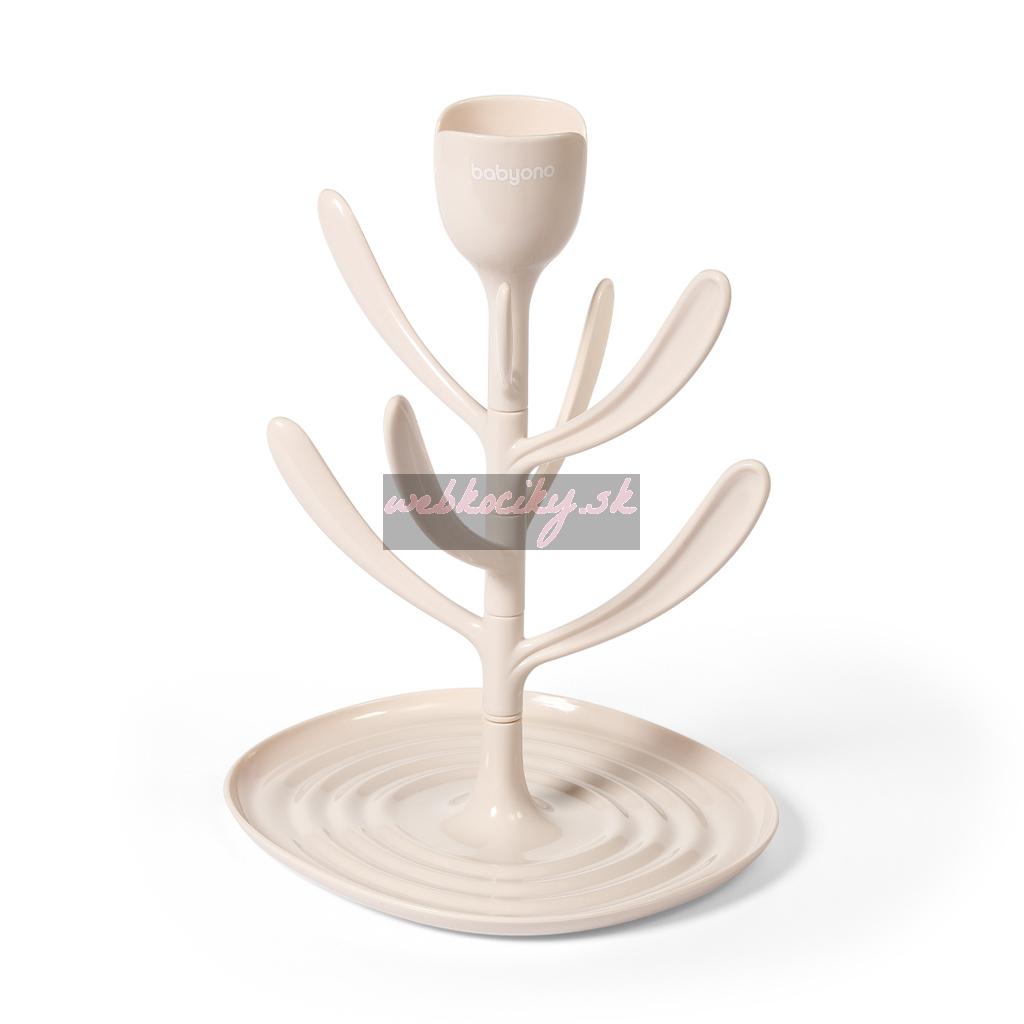 BABYONO Odkvapkávač univerzálny na fľaše a príslušenstvo Tulip Beige