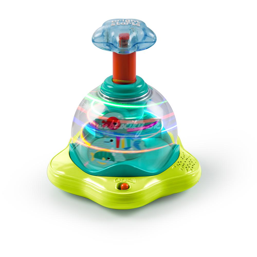BRIGHT STARTS Hračka hudobná svietiaca Press&Glow Spinner 6m+