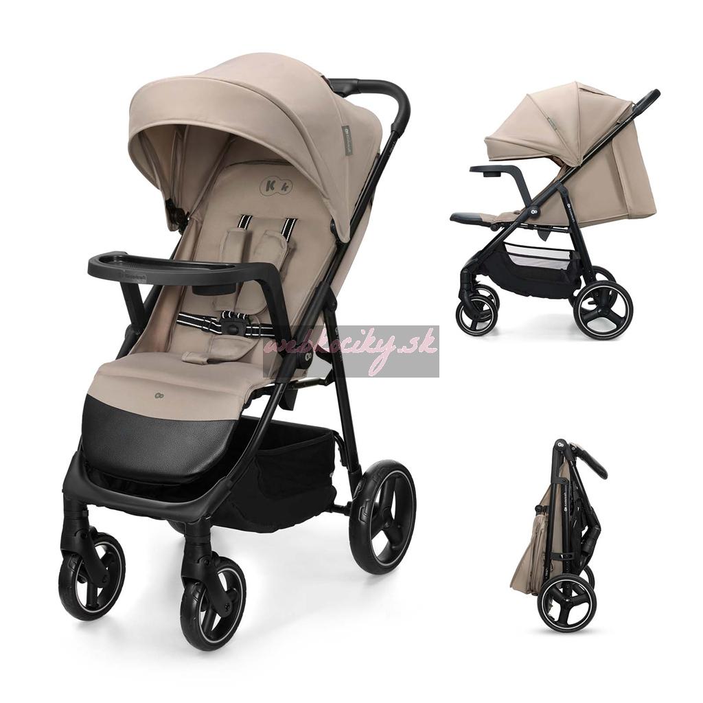 KINDERKRAFT Kočík športový Trig 3 Tray Stone Beige