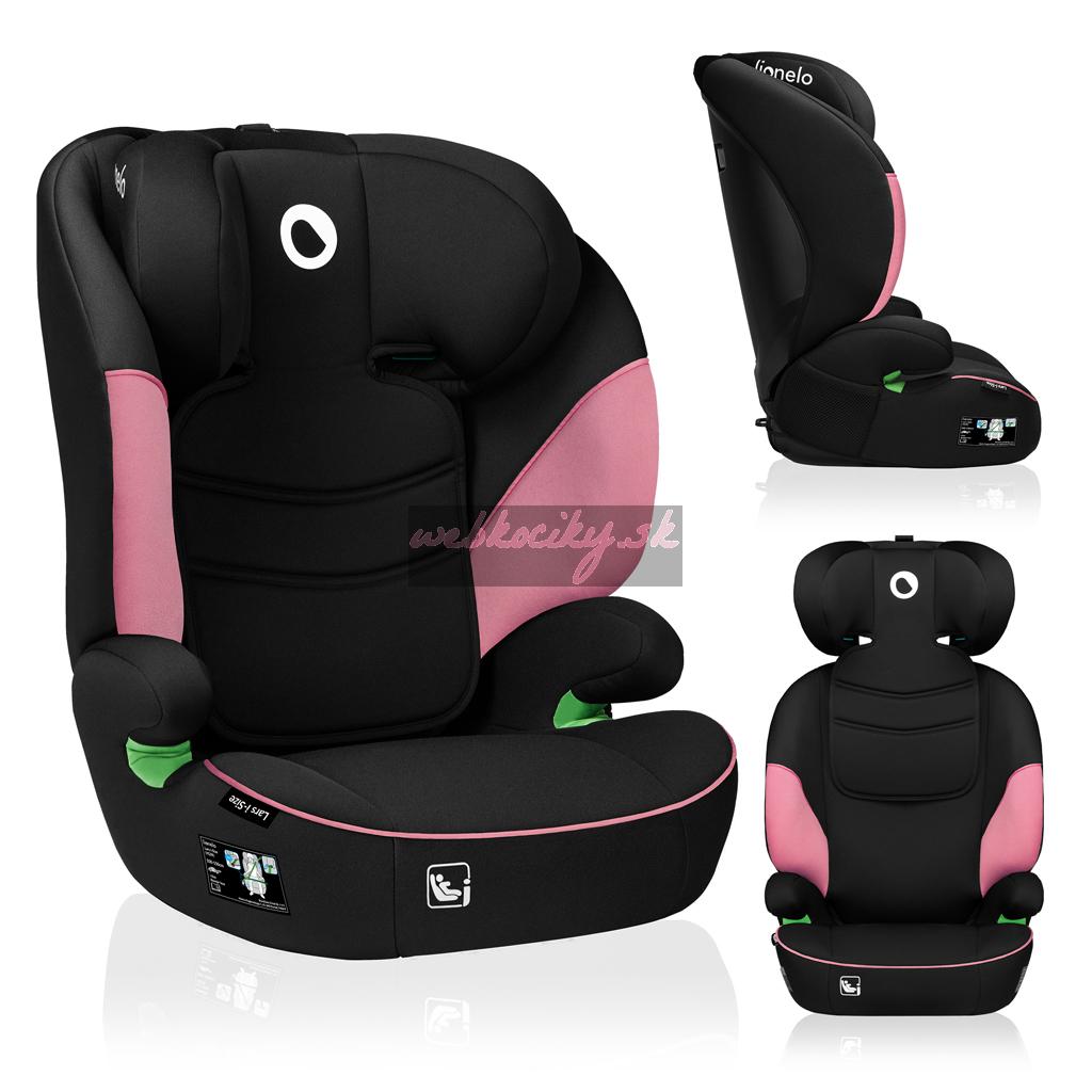 LIONELO Autosedačka Lars i-Size (100-150 cm) Pink Baby