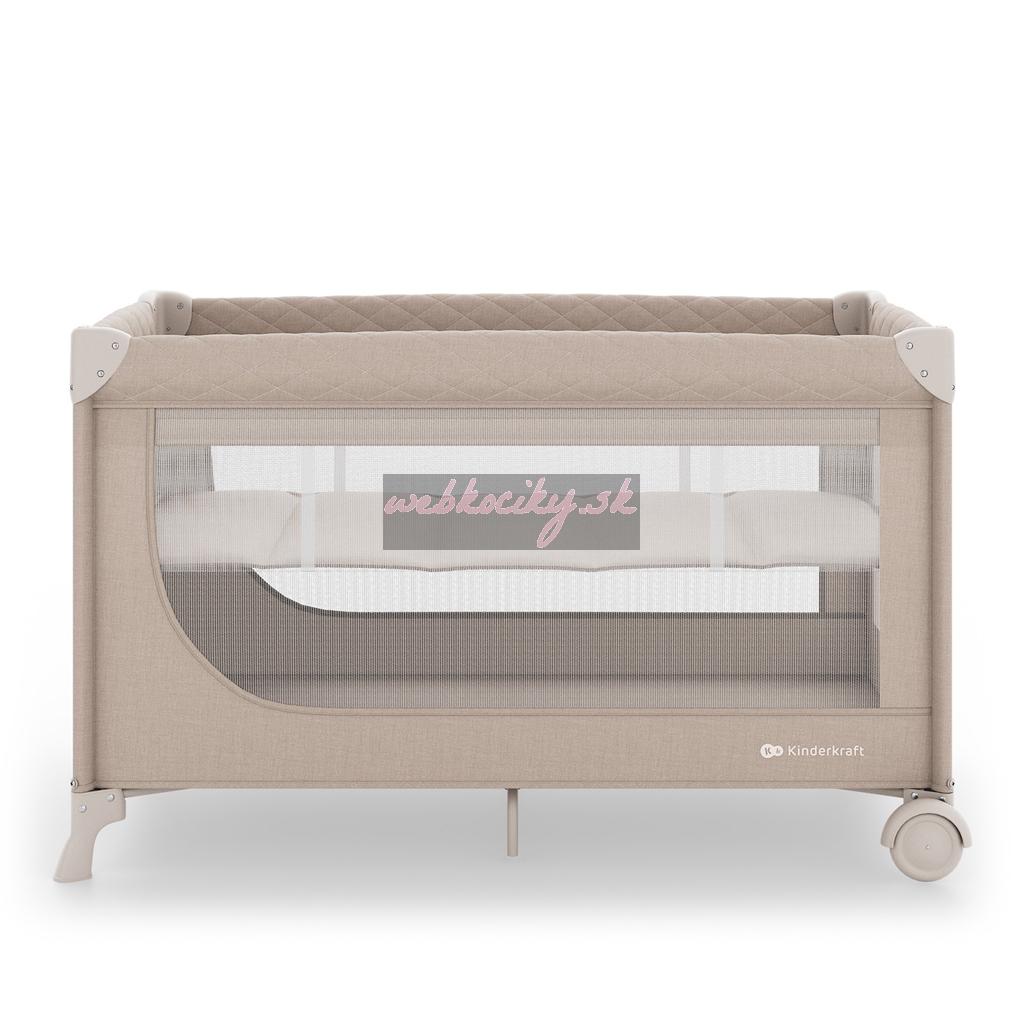 KINDERKRAFT Postieľka cestovná Leody Up Beige