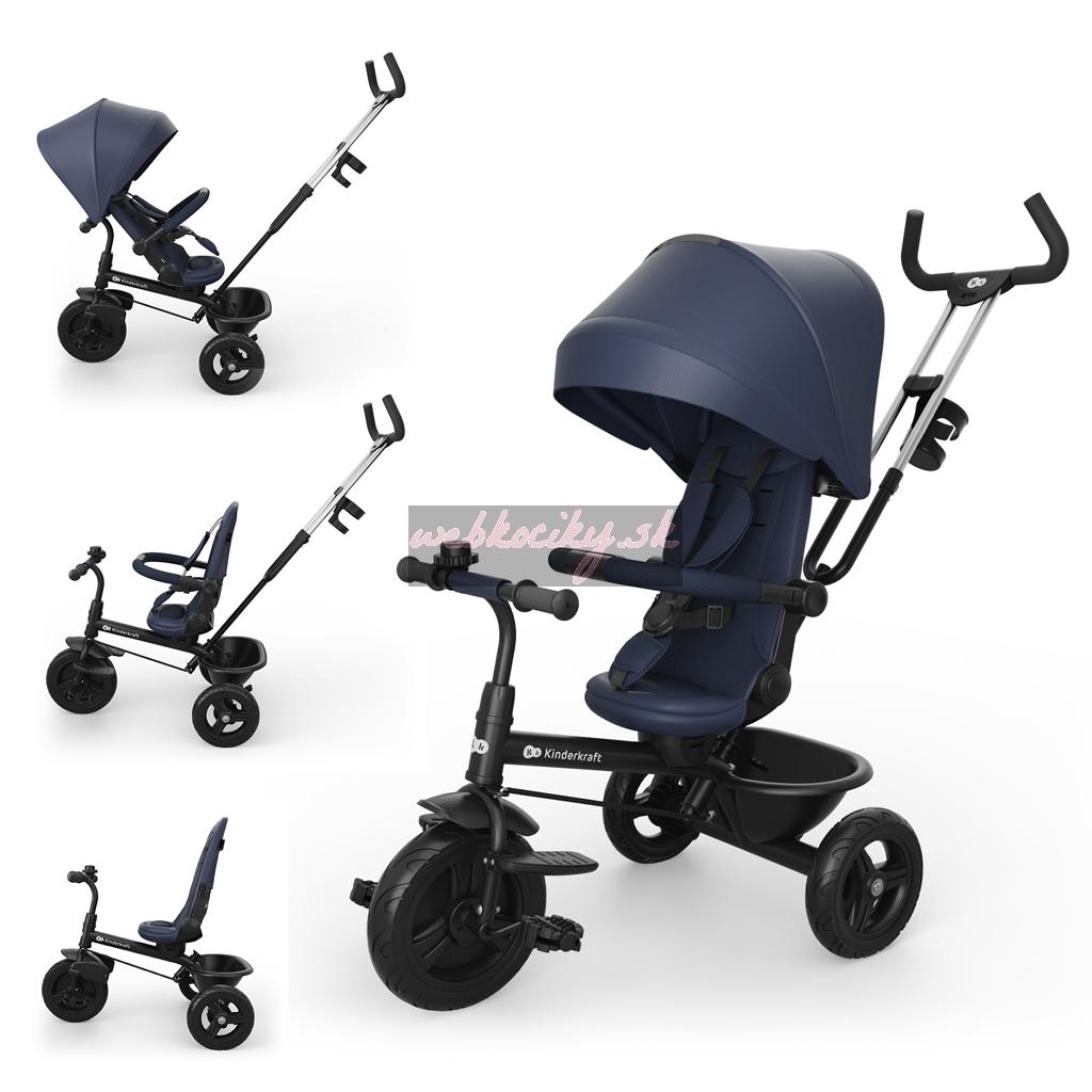 KINDERKRAFT Trojkolka Aston 2 Plus Navy, 9m+