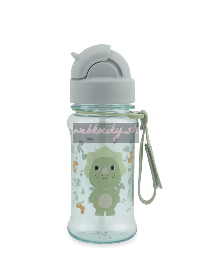 SKIP HOP Fľaša so slamkou 355ml Besties Squad Dino 12m+