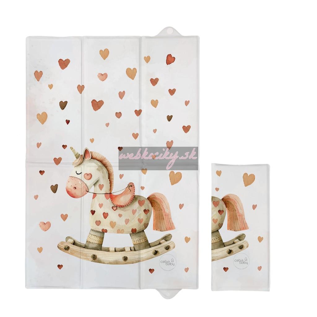 CEBA BABY Podložka prebaľovacia cestovná (60x40) Basic Rocking Horse