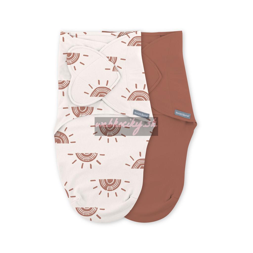 INGENUITY Zavinovačka SwaddleMe™ Ulitka bavlna Rising sun 2ks 0,5 TOG 0-3m