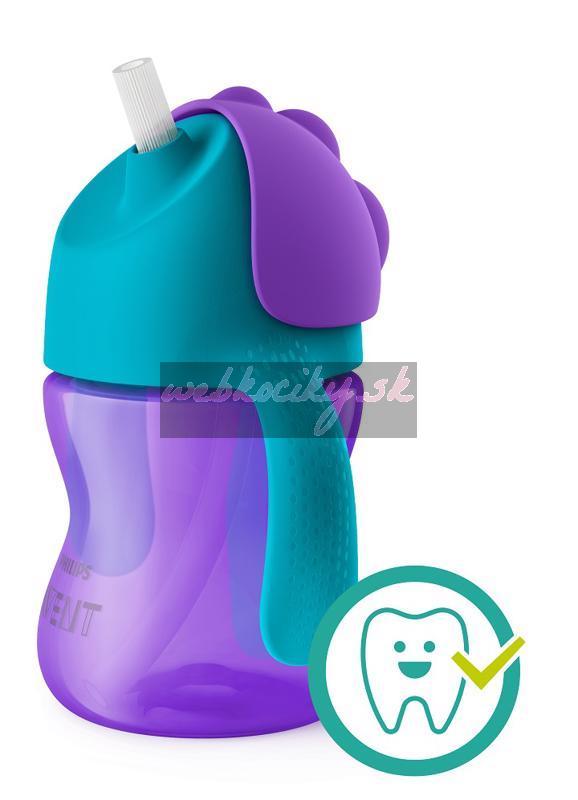 Philips AVENT Hrnček 200 ml Bendy s ohybnou slamkou dievča