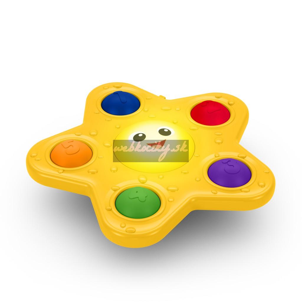 BABY EINSTEIN Hračka aktívna s prísavkou Pop & Glow Starfish™ 6m+