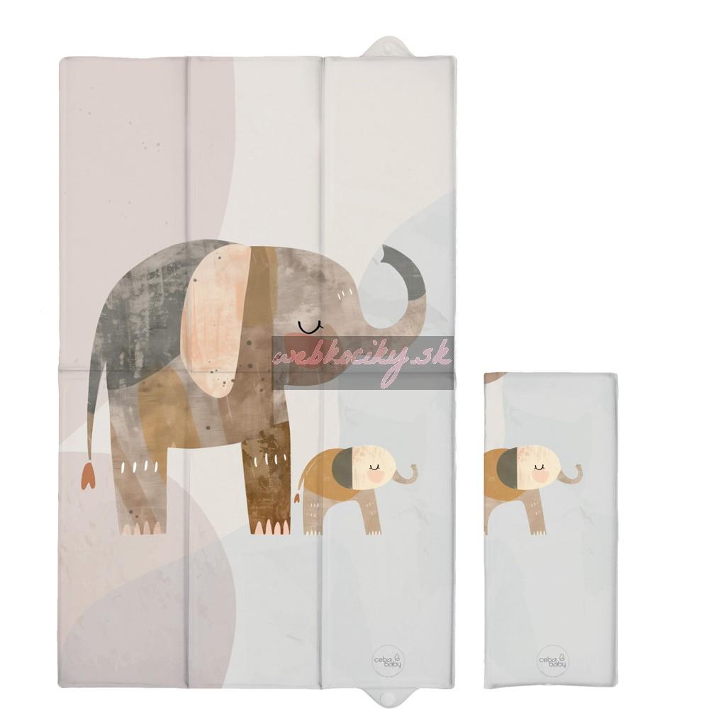 CEBA BABY Podložka prebaľovacia cestovná (80x50) Basic Elephant Family