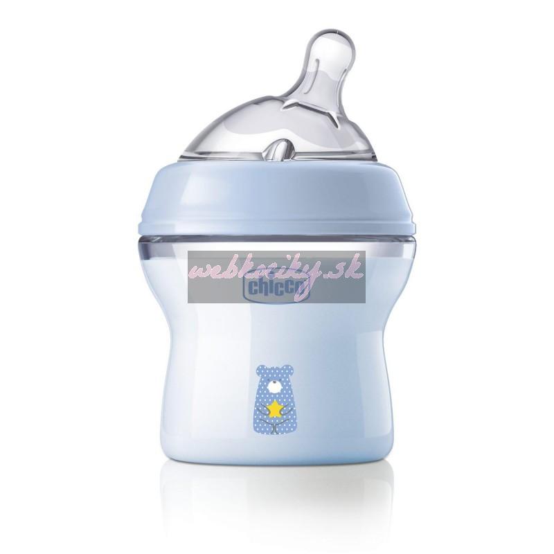 CHICCO Fľaša dojčenská antikolik Natural Feeling 150 ml chlapec 0m+
