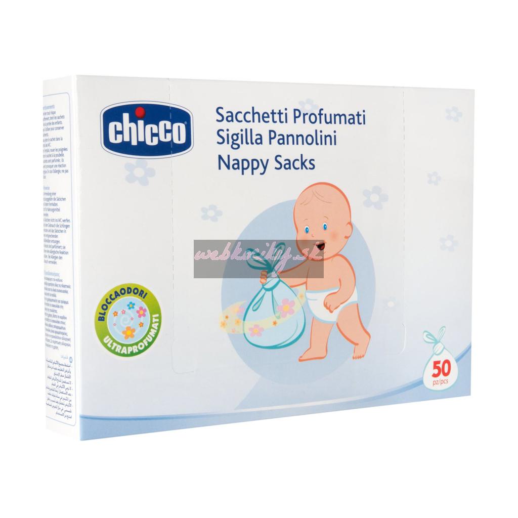 CHICCO Vrecká na likvidáciu plienok parfumované 50 ks