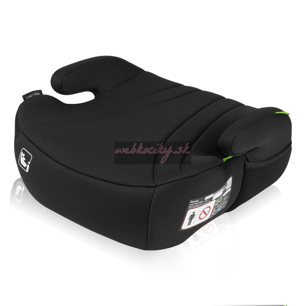 LIONELO Podsedák Luuk i-Size (125-150 cm) Black