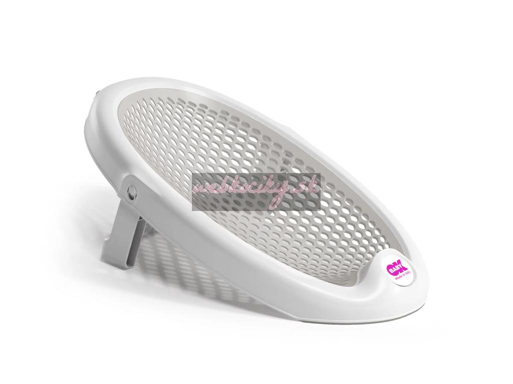 OK BABY Lehátko do vane skladacie mäkké protišmykové Jelly 0–8m Grey