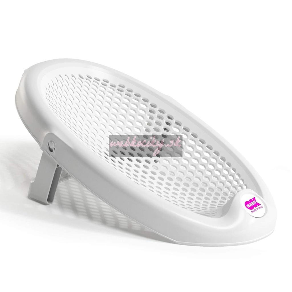OK BABY Lehátko do vane skladacie mäkké protišmykové Jelly 0–8m White