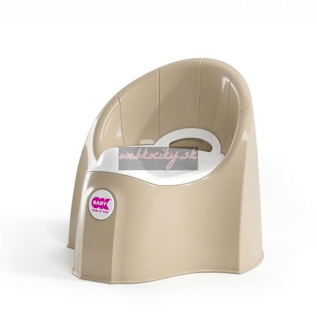 OK BABY Nočník ergonomický Pasha s vyberateľnou nádobou Beige
