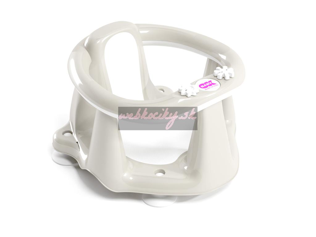 OK BABY Sedadlo do vane protišmykové Flipper Evolution s prísavkami 6–15m White