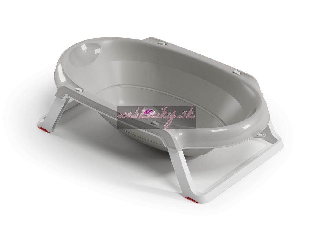 OK BABY Vanička skladacia protišmyková Onda Slim 0–12m Grey