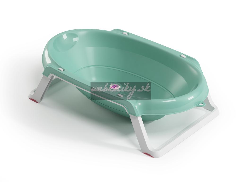 OK BABY Vanička skladacia protišmyková Onda Slim 0–12m Sky blue