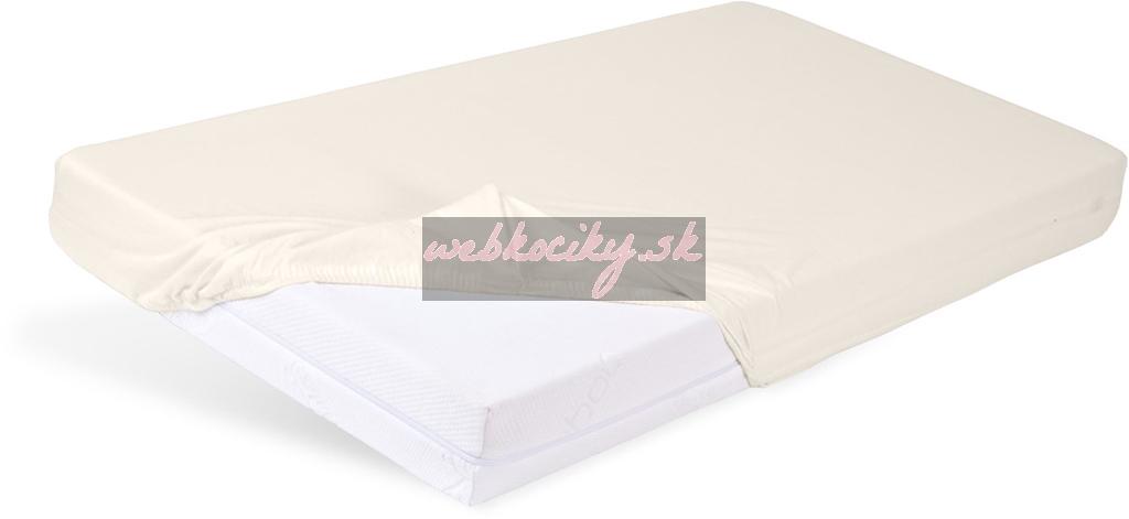 BABYMATEX Plachta napínacia Jersey 60x120cm ecru, slonová kosť