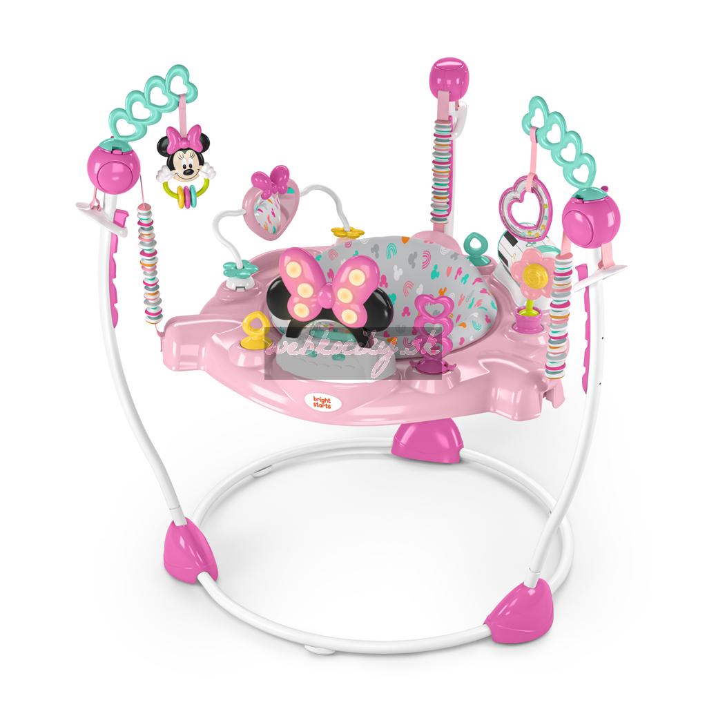 DISNEY BABY Skákadlo/aktívne centrum 2v1 Minnie Mouse Forever Besties 6m+ do 11 kg