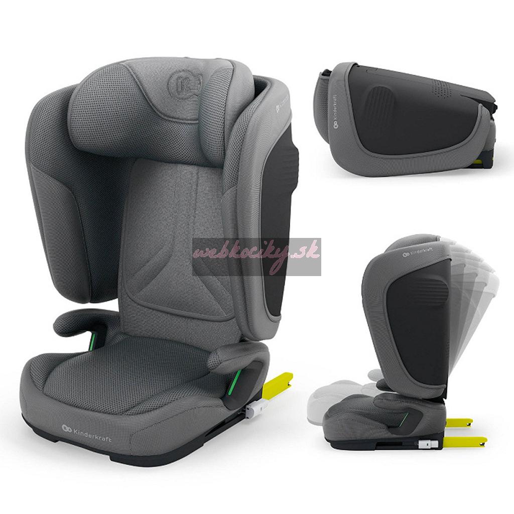 KINDERKRAFT Autosedačka skladacia Unity 2 I-Size Grey