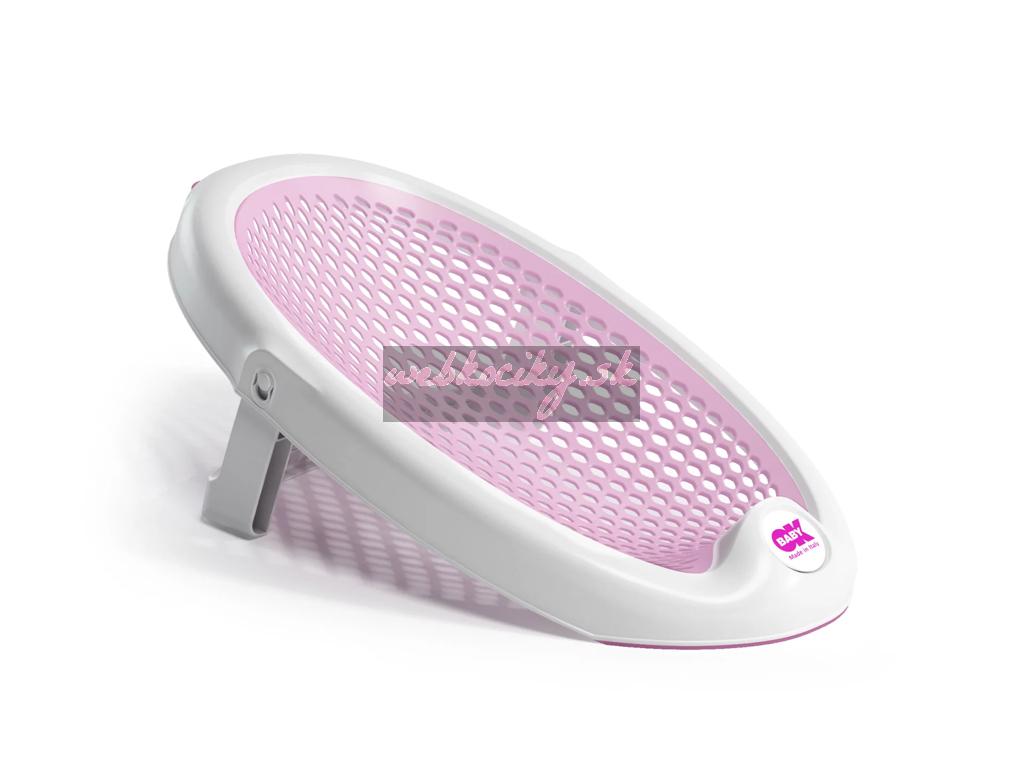 OK BABY Lehátko do vane skladacie mäkké protišmykové Jelly 0–8m Pink