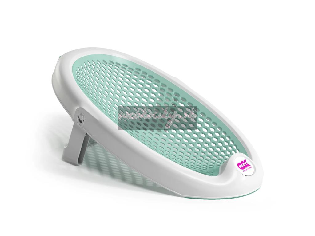 OK BABY Lehátko do vane skladacie mäkké protišmykové Jelly 0–8m Sky blue